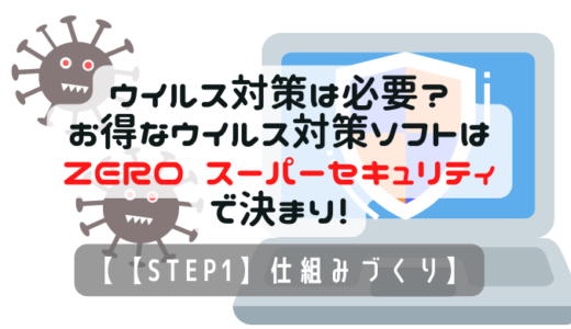 ウイルス対策は必要？お得なソフトはZERO スーパーセキュリティで決まり！